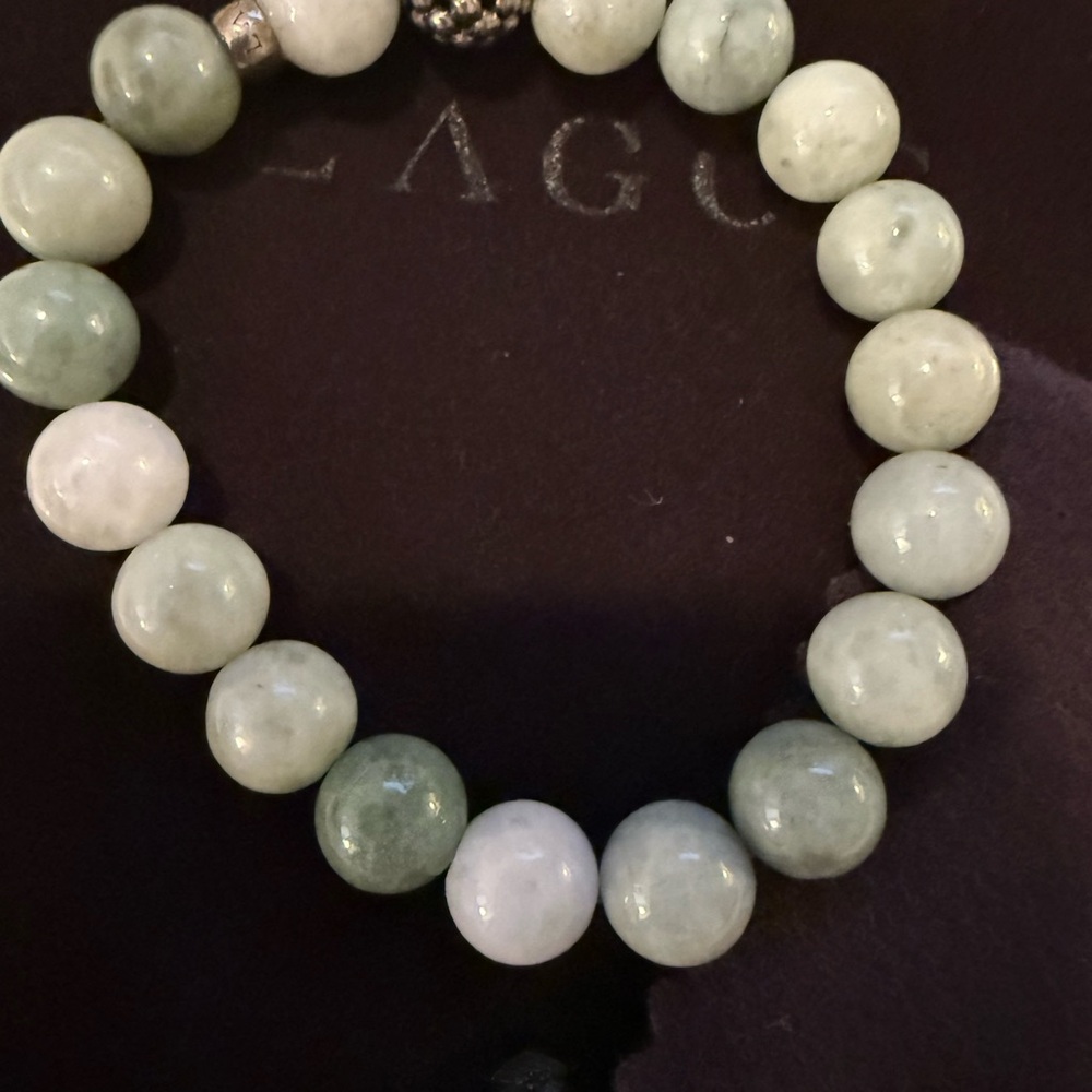 LAGOS Mint Green Beaded Bracelet with Silver Accent - Picture 2 of 4